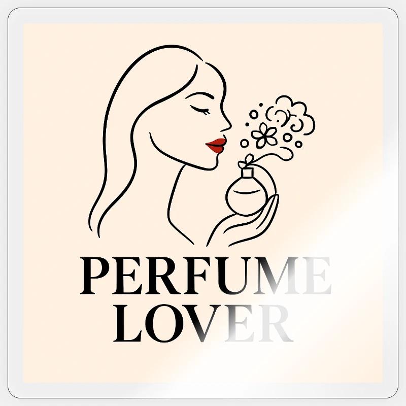 Perfume_Lover - Sticker size S (10 x 10 cm) - transparent glossy