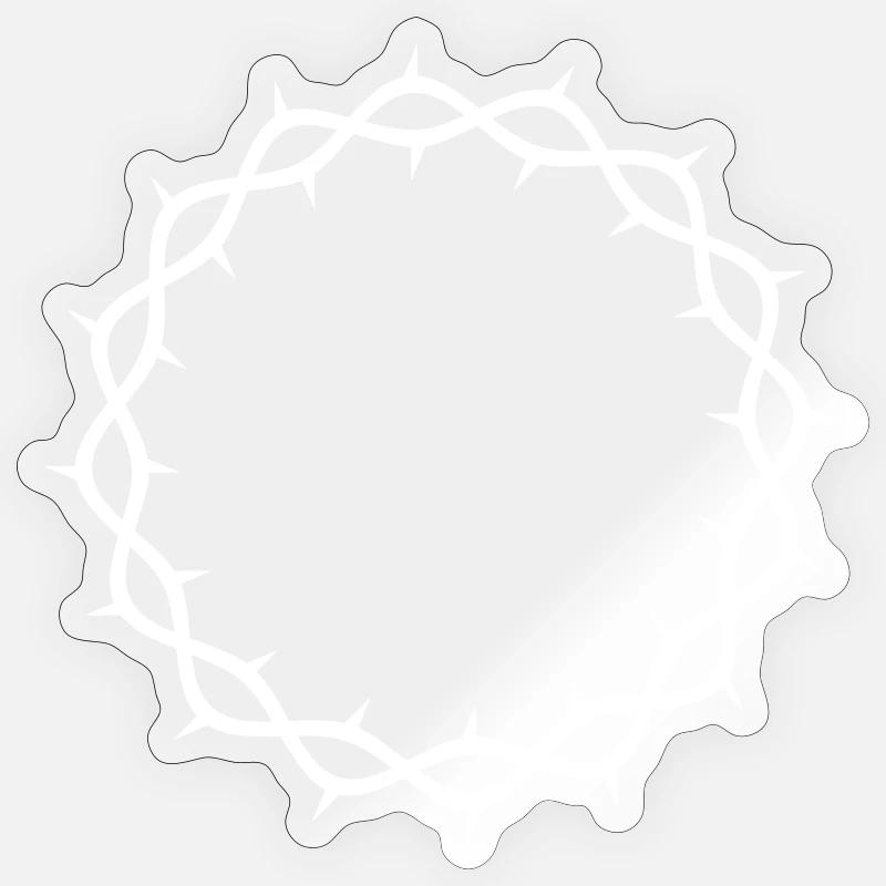 Couronne d’épines Sticker taille S (10 x 10 cm)