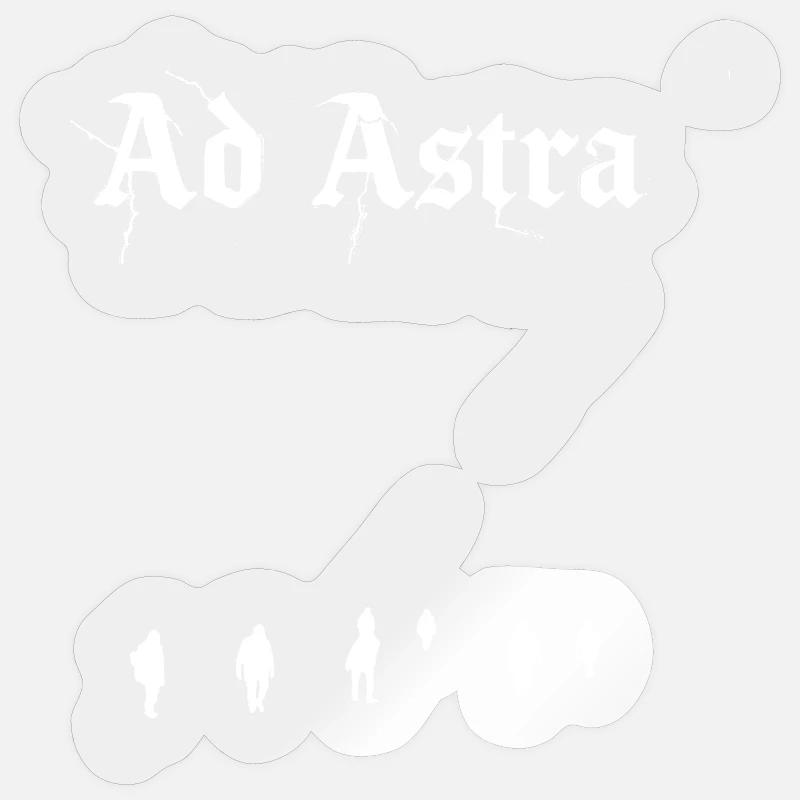 Ad Astra - Sticker size S (10 x 10 cm) - transparent glossy