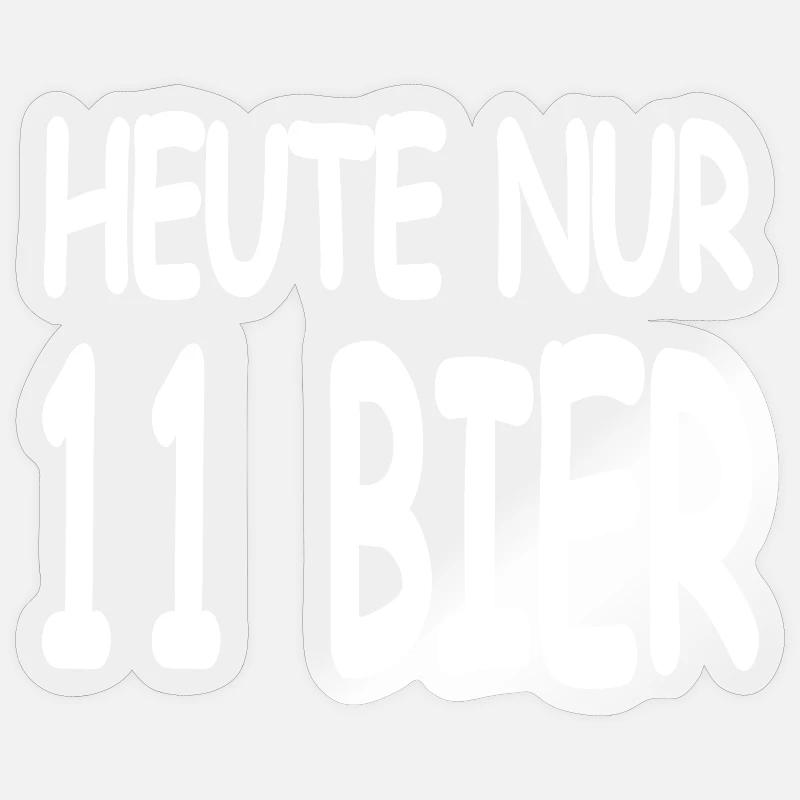 Bière - Sticker taille S (10 x 10 cm) - brillant transparent