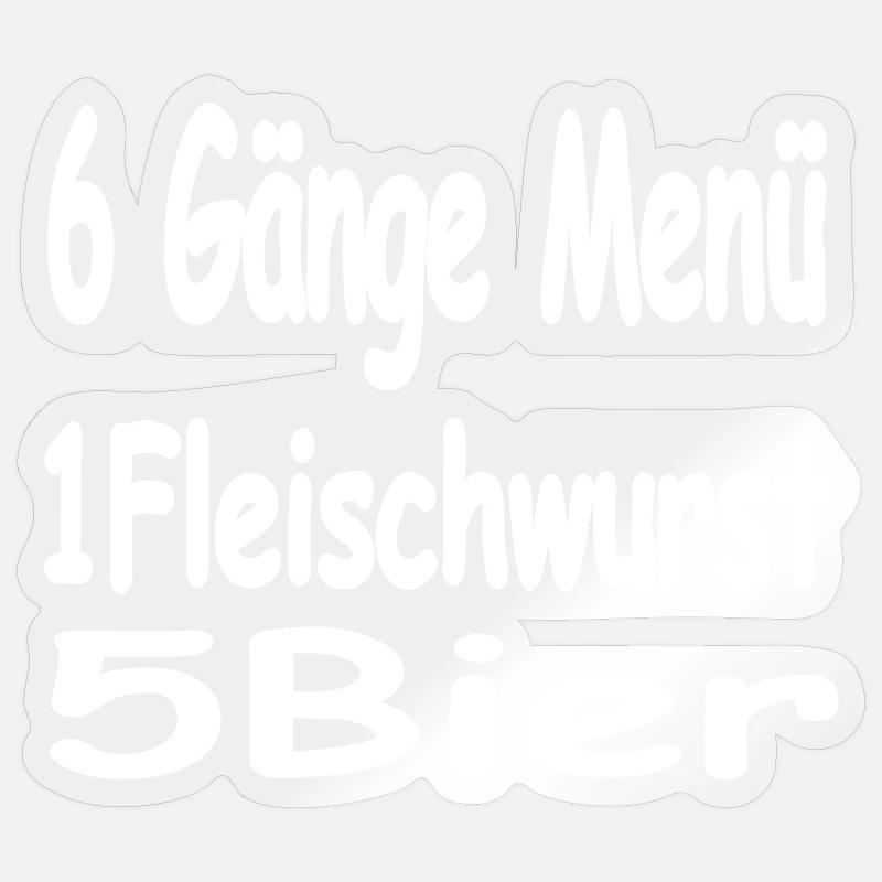 Bier - Sticker Größe S (10 x 10 cm) - Transparent glänzend