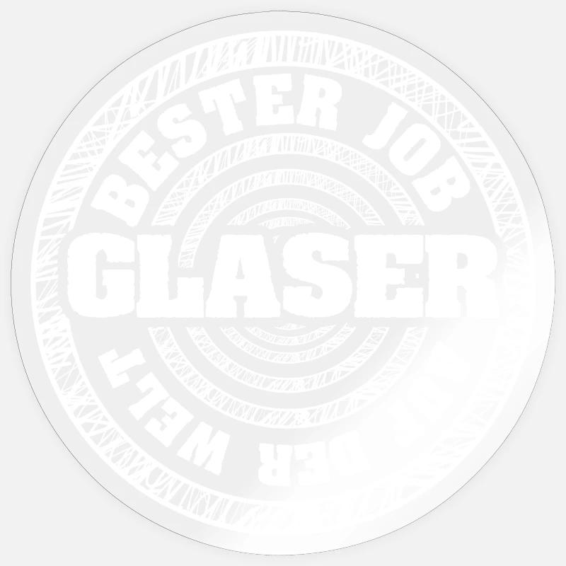 Glaser - Sticker Größe S (10 x 10 cm) - Transparent glänzend