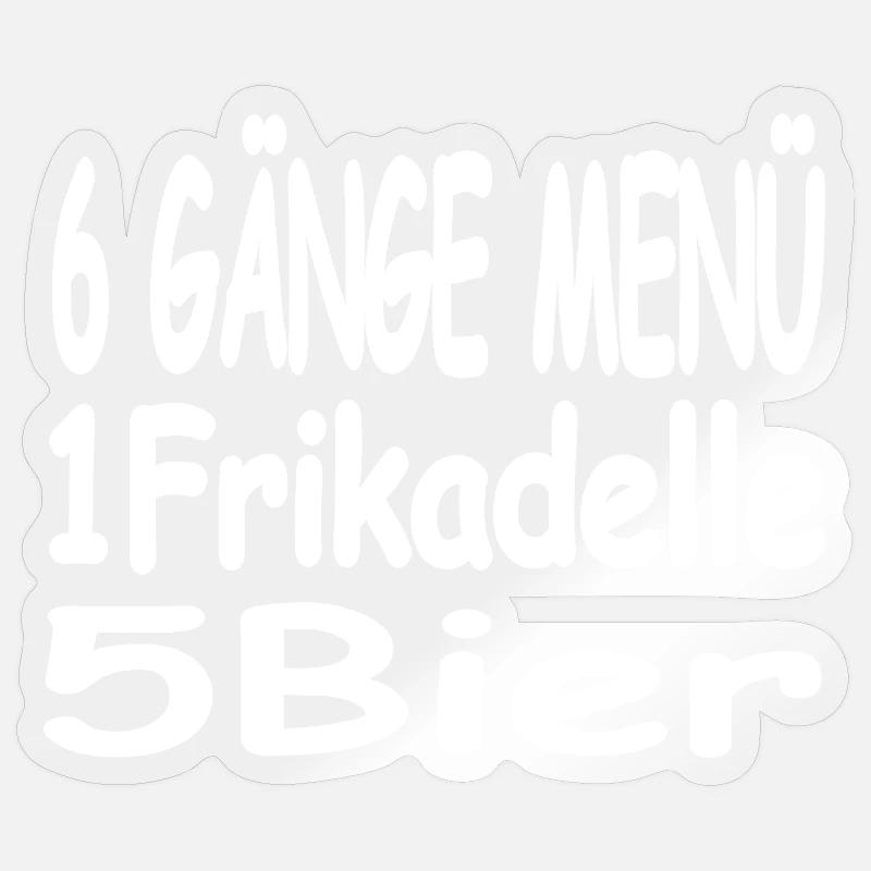 Bier - Sticker Größe S (10 x 10 cm) - Transparent glänzend
