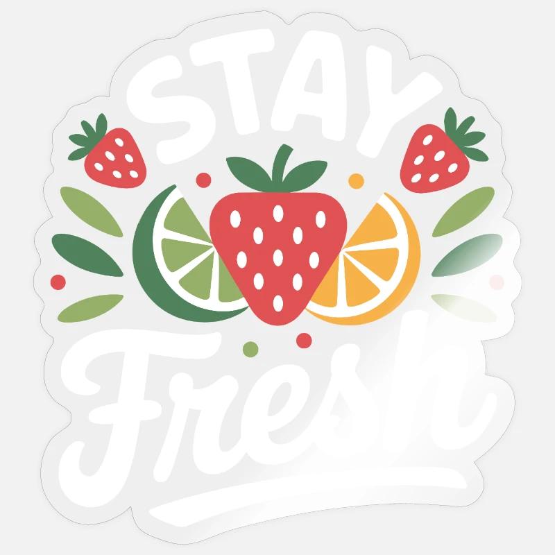 Reste tranquille - Sticker taille S (10 x 10 cm) - brillant transparent