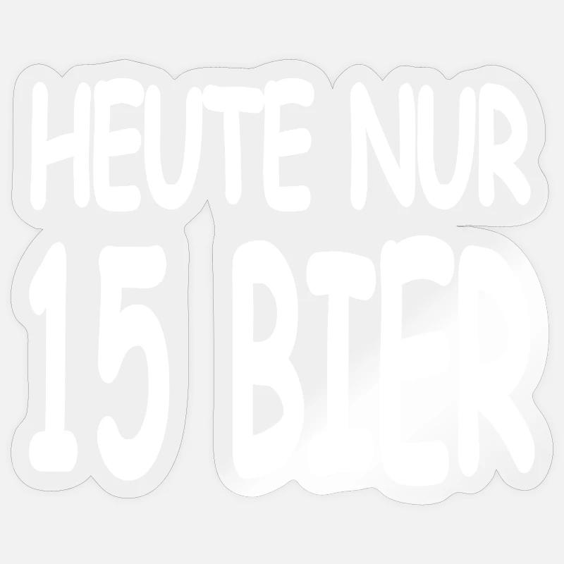 Bière - Sticker taille S (10 x 10 cm) - brillant transparent