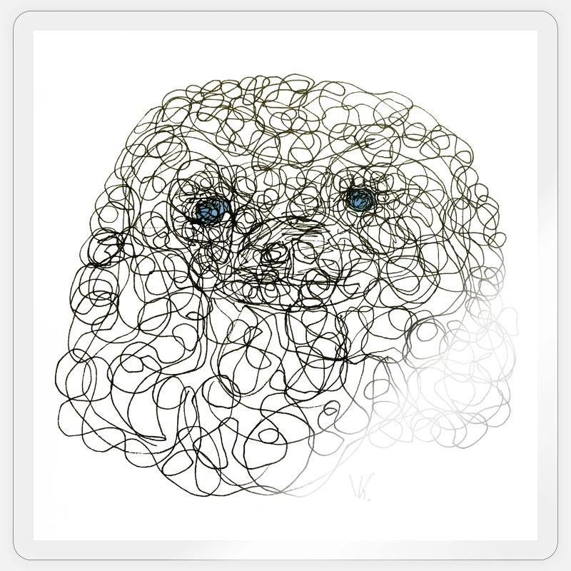 Bouclé Sherly Sticker taille S (10 x 10 cm)