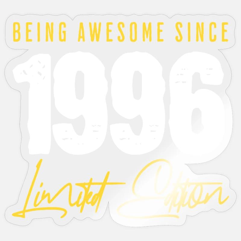 30e anniversaire 1996 - Sticker taille S (10 x 10 cm) - brillant transparent