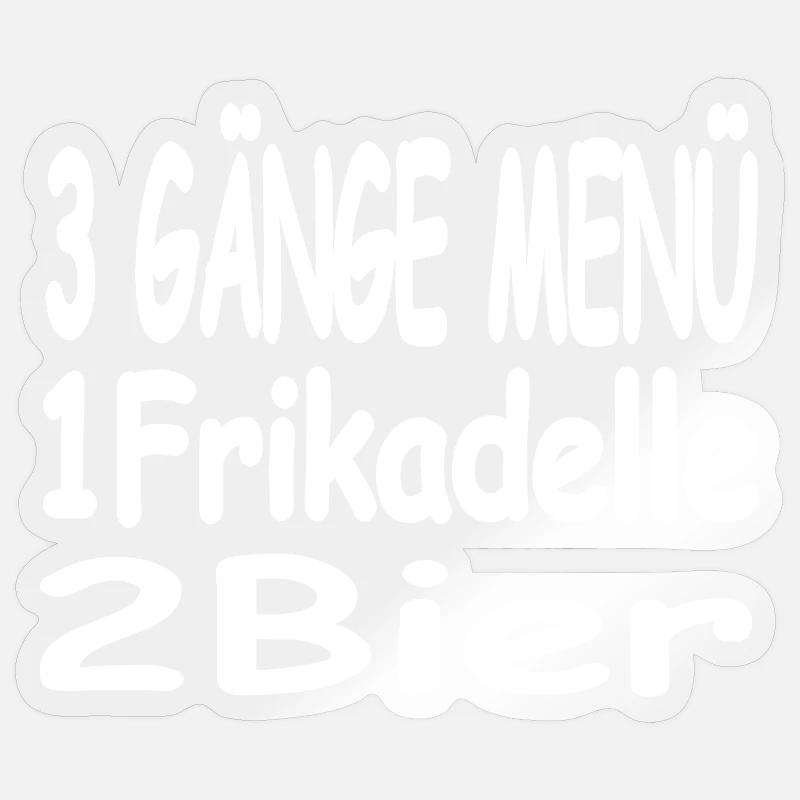 Beer - Sticker size S (10 x 10 cm) - transparent glossy