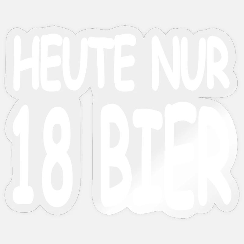 Beer - Sticker size S (10 x 10 cm) - transparent glossy