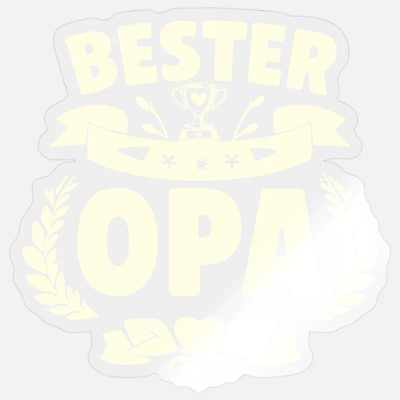Bester Opa  Sticker Größe S (10 x 10 cm)
