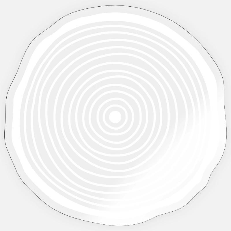 Tree Slice - Sticker taille S (10 x 10 cm) - brillant transparent