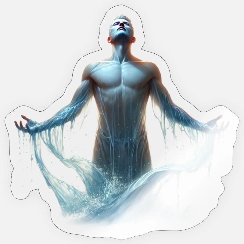 Erwachen - Sticker Größe S (10 x 10 cm) - Transparent glänzend