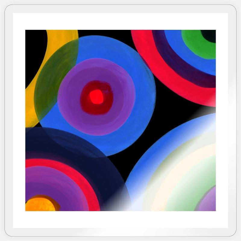 Circle Colour Symphony Sticker size S (10 x 10 cm)