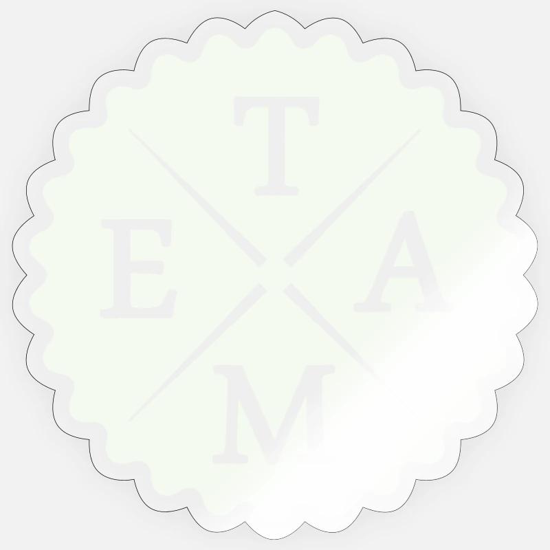 Team - Sticker Größe S (10 x 10 cm) - Transparent glänzend