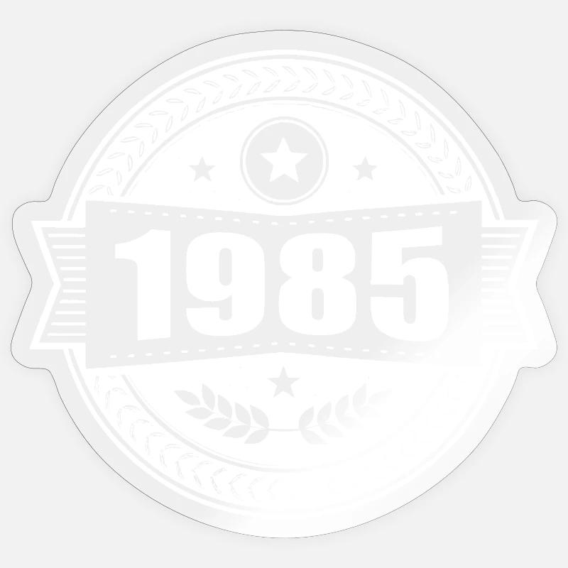 1985 - Sticker taille S (10 x 10 cm) - brillant transparent