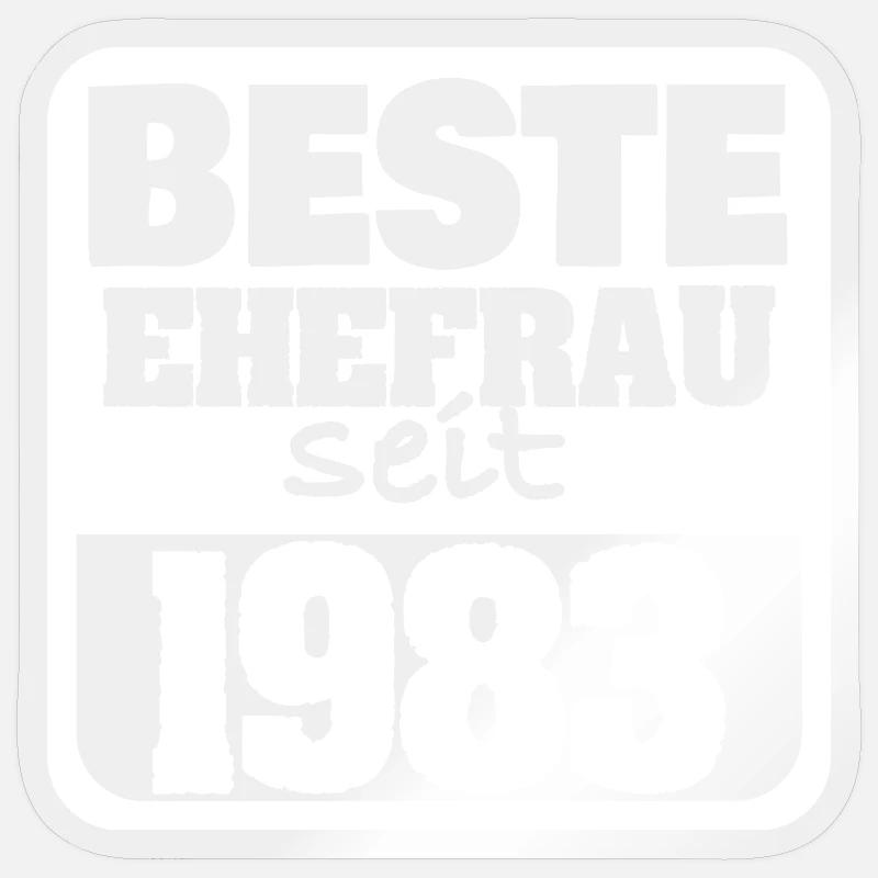 1983 - Sticker size S (10 x 10 cm) - transparent glossy