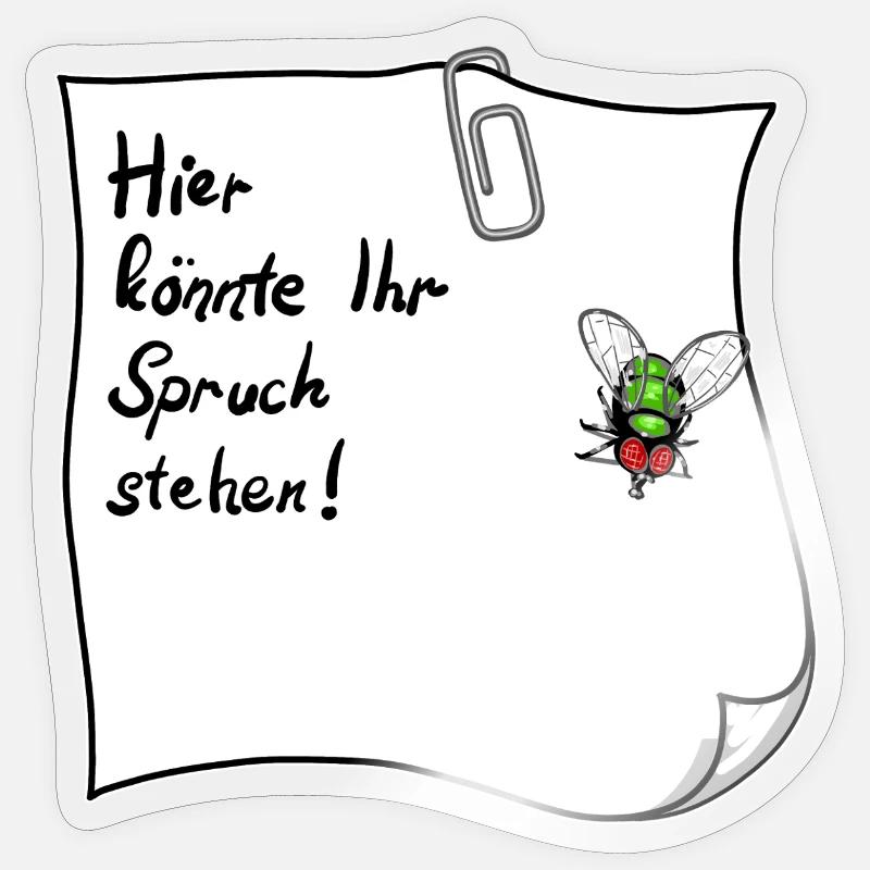 Notes – C’est peut-être votre expression - Sticker taille S (10 x 10 cm) - brillant transparent