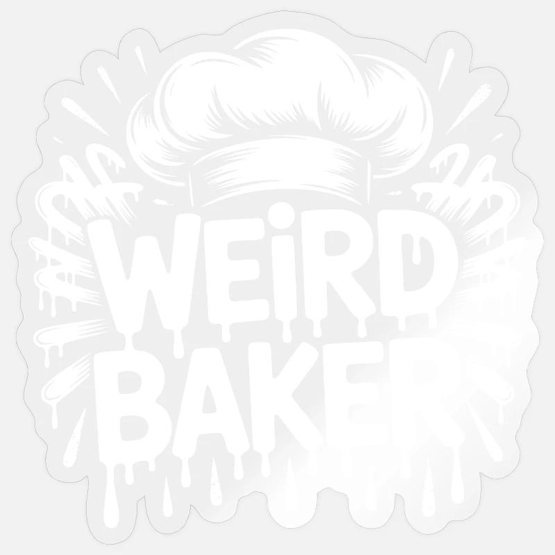 Weird Baker Sticker Größe S (10 x 10 cm)