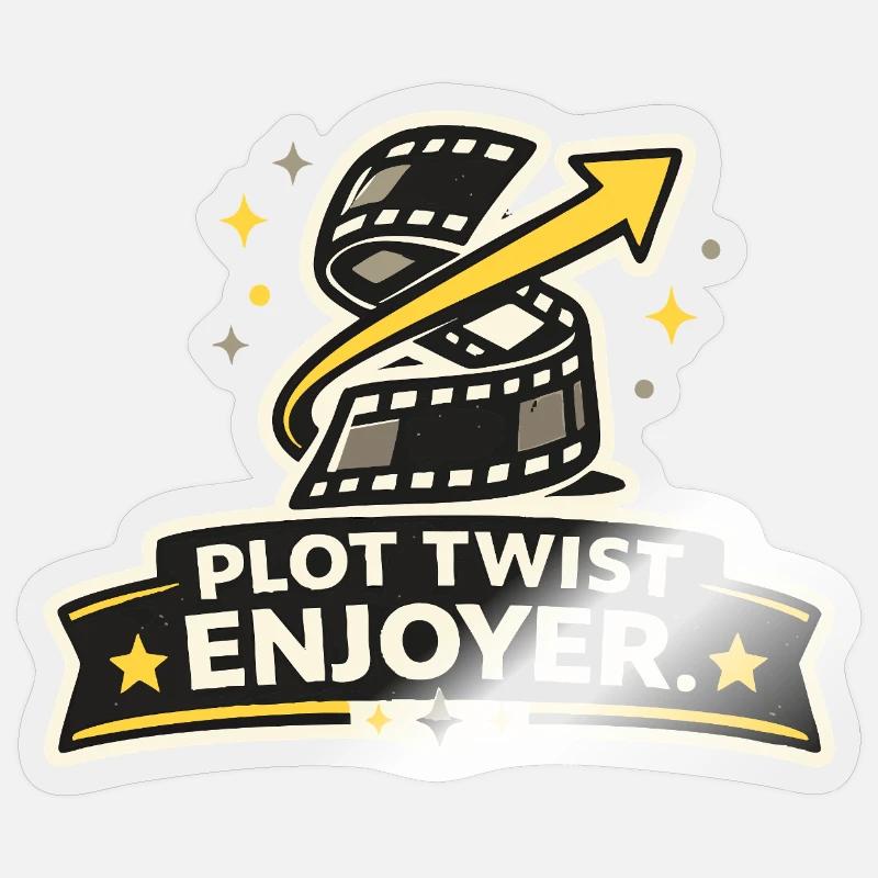 Plot Twist Enjoyer - Sticker size S (10 x 10 cm) - transparent glossy