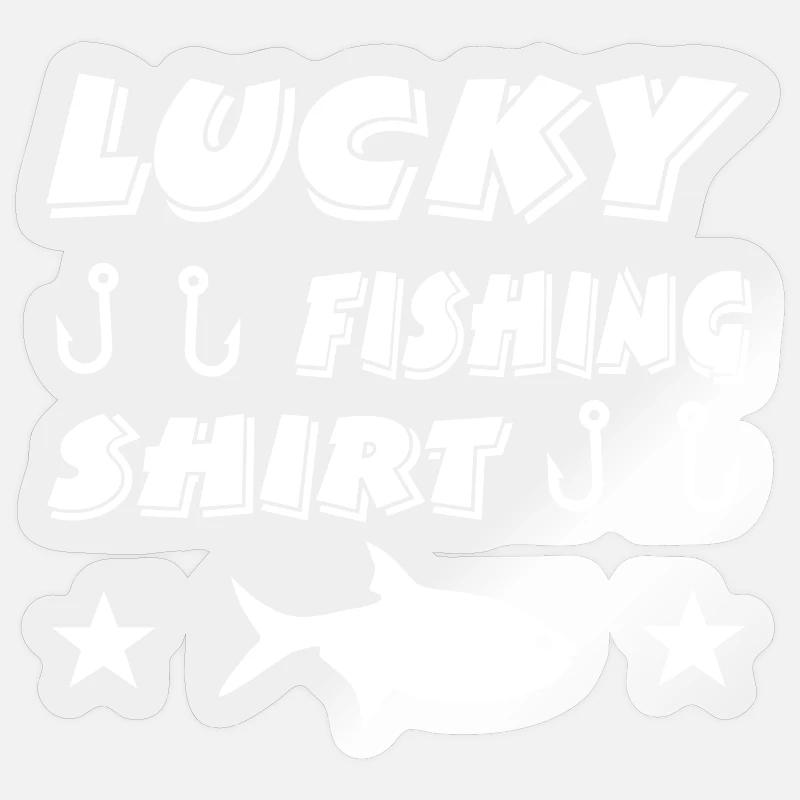 Angling - Sticker size S (10 x 10 cm) - transparent glossy
