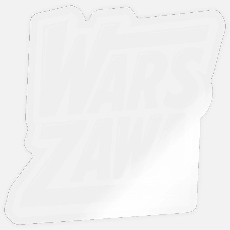 Warsaw, Warsaw Logo - Sticker size S (10 x 10 cm) - transparent glossy