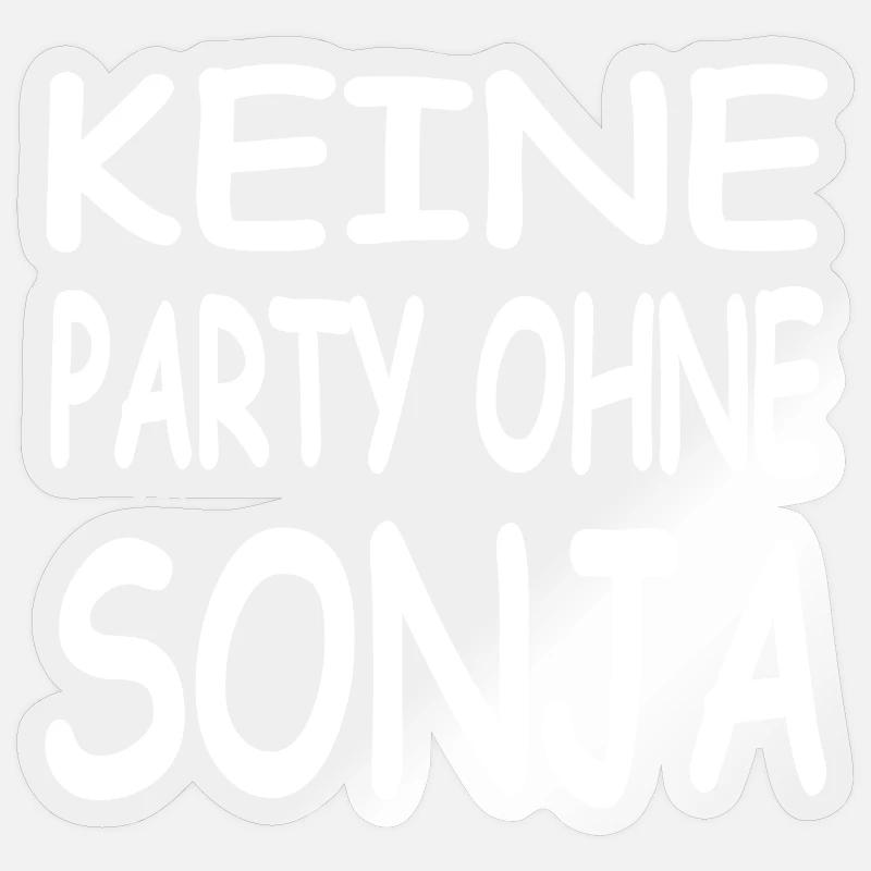 SONJA - Sticker size S (10 x 10 cm) - transparent glossy