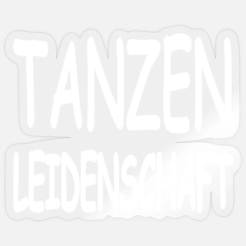 Dance - Sticker size S (10 x 10 cm) - transparent glossy
