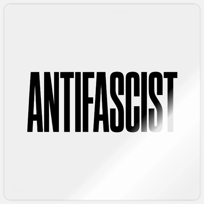 Antifascist - Antifa Tee Sticker size S (10 x 10 cm)