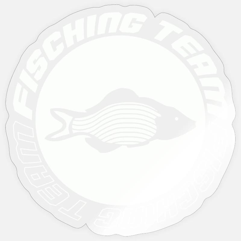 Équipe de pêche Sticker taille S (10 x 10 cm)