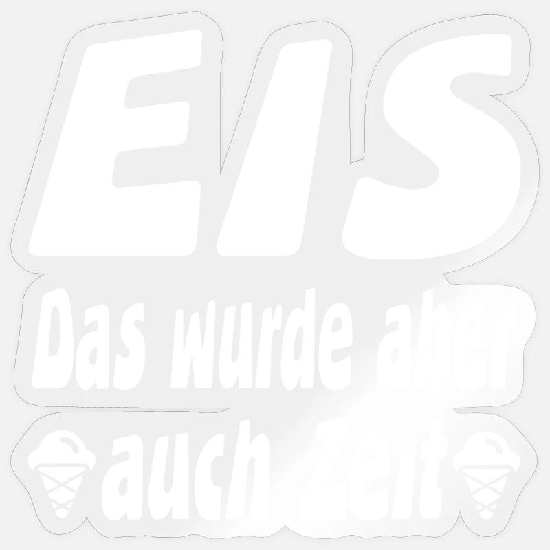 Eis - Sticker size S (10 x 10 cm) - transparent glossy