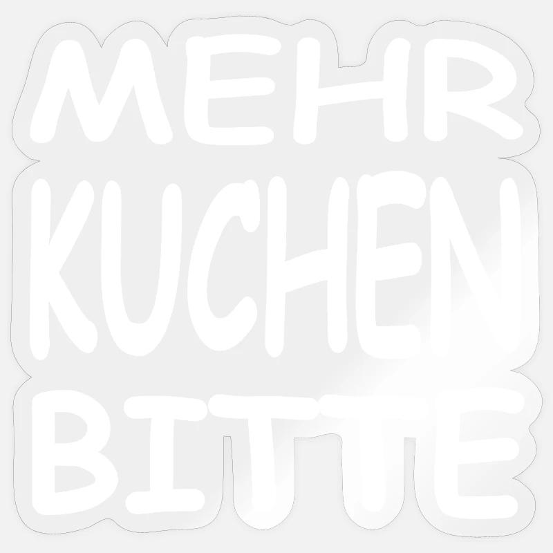 Kuchen Sticker Größe S (10 x 10 cm)