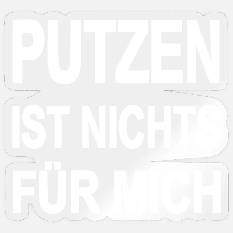Propre - Sticker taille S (10 x 10 cm) - brillant transparent
