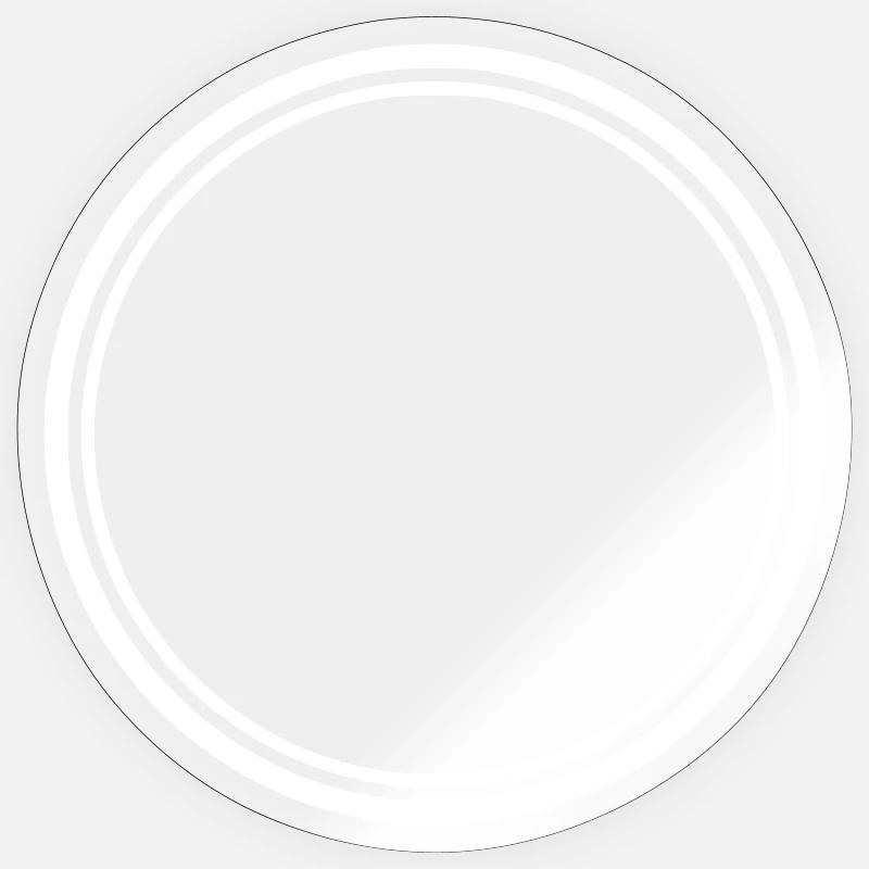 Circle Frame Outline Logo - Sticker size S (10 x 10 cm) - transparent glossy