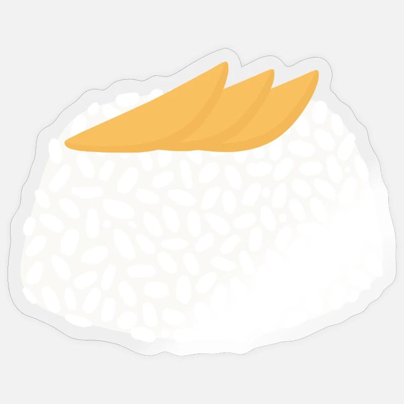 Mango-Klebreis Sticker Größe S (10 x 10 cm)