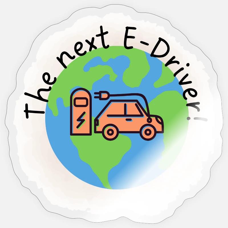 Next_E Driver - Sticker size S (10 x 10 cm) - transparent glossy