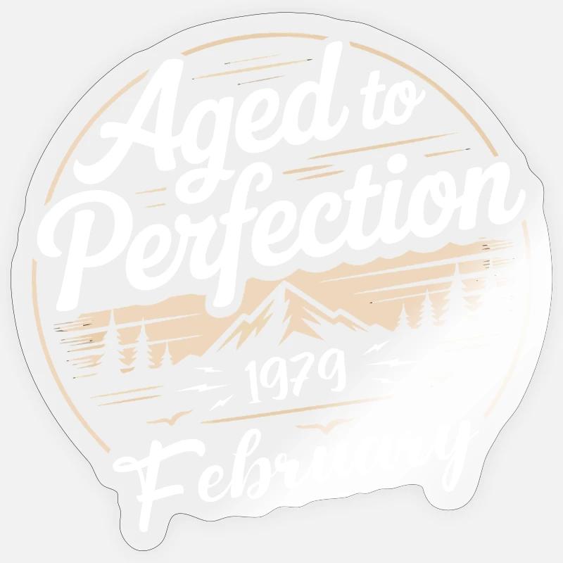 Février 1979 - Sticker taille S (10 x 10 cm) - brillant transparent