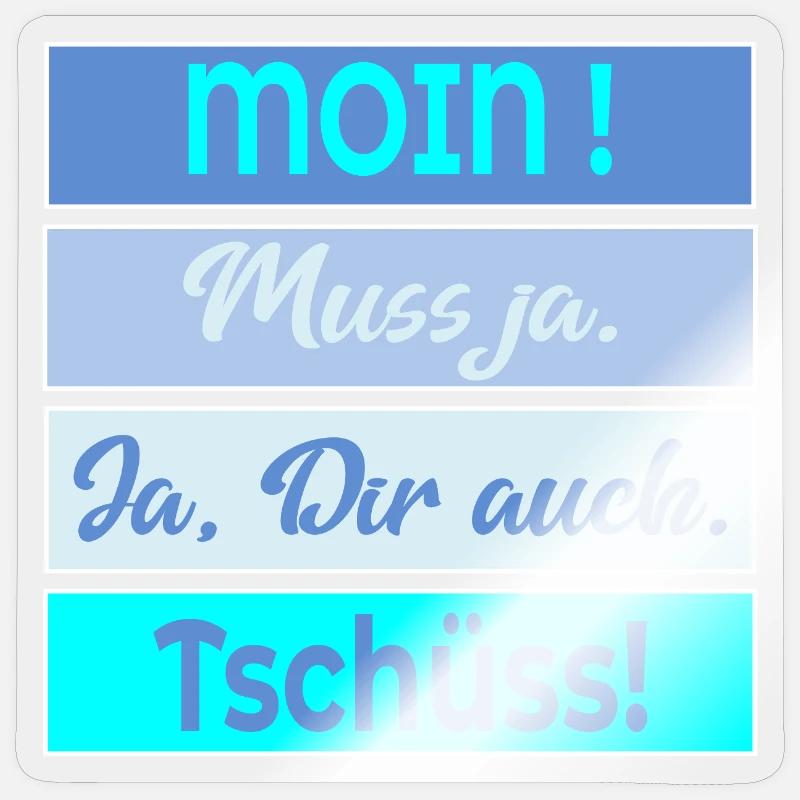 Chat Moin Bye - Sticker size S (10 x 10 cm) - transparent glossy
