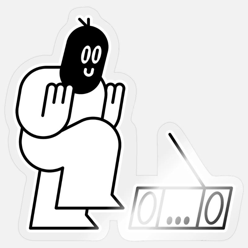 Dancing Thug Sticker size S (10 x 10 cm)