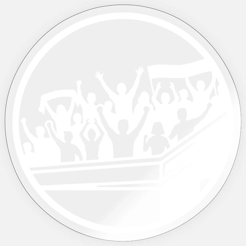 Fans Stadium Silhouette - Sticker size S (10 x 10 cm) - transparent glossy