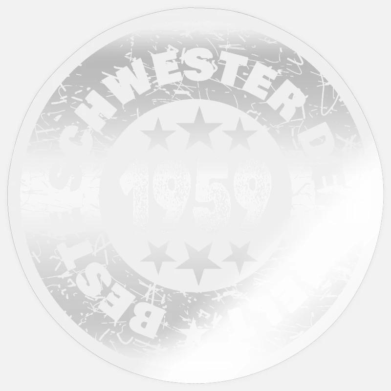 1959 - Sticker taille S (10 x 10 cm) - brillant transparent