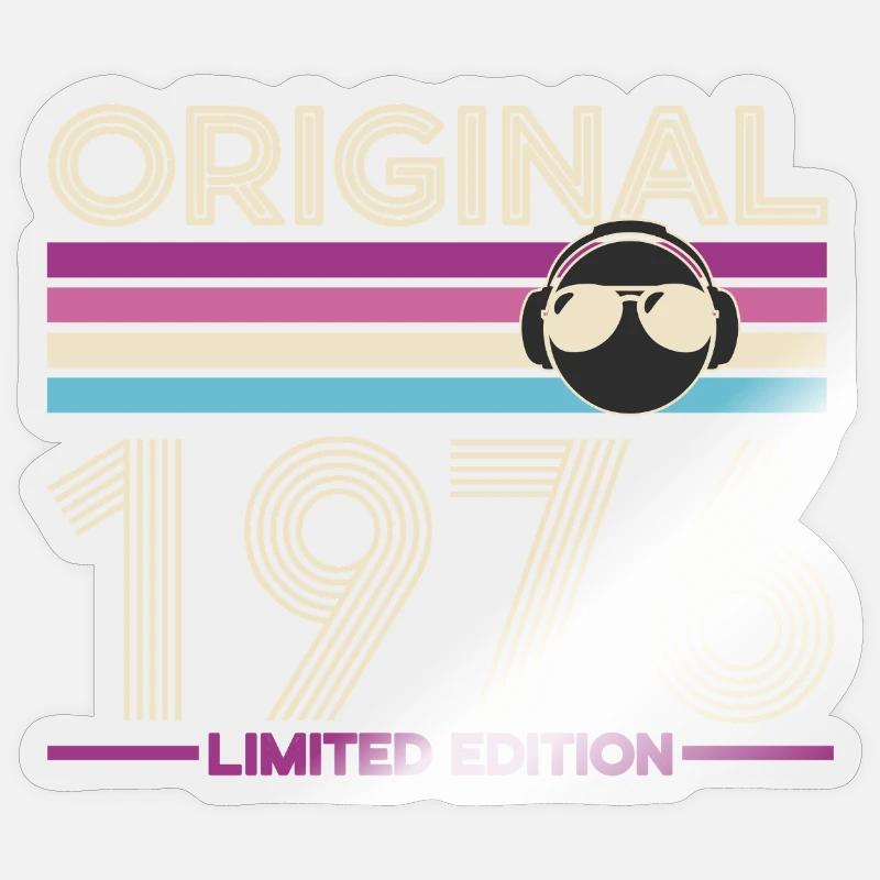 Original 1976 Edition Limitée - Sticker taille S (10 x 10 cm) - brillant transparent