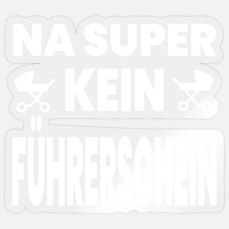 Führerschein - Sticker Größe S (10 x 10 cm) - Transparent glänzend