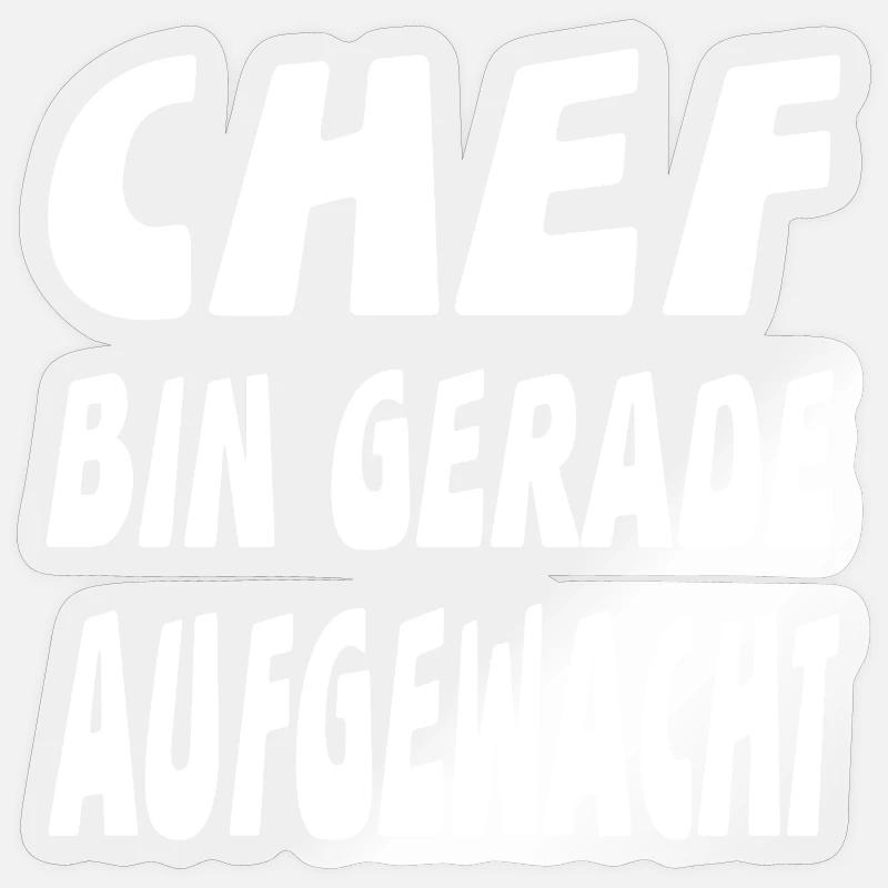 chef - Sticker size S (10 x 10 cm) - transparent glossy