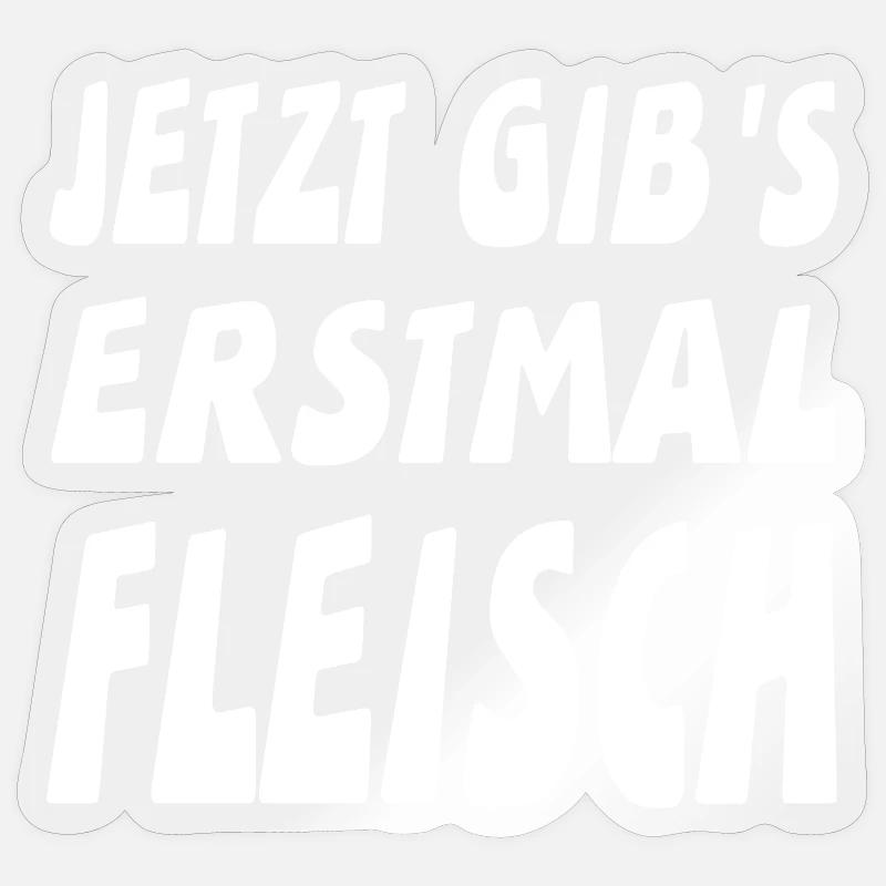Fleisch Sticker Größe S (10 x 10 cm)