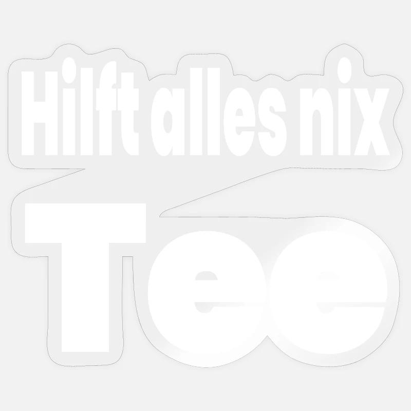 Tea - Sticker size S (10 x 10 cm) - transparent glossy