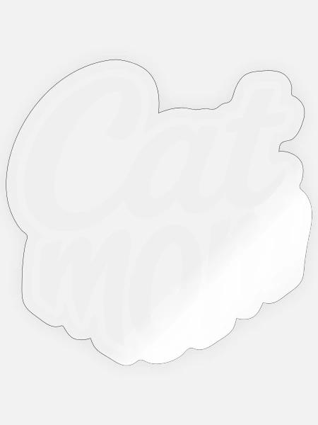 - Sticker taille S (10 x 10 cm) - brillant transparent