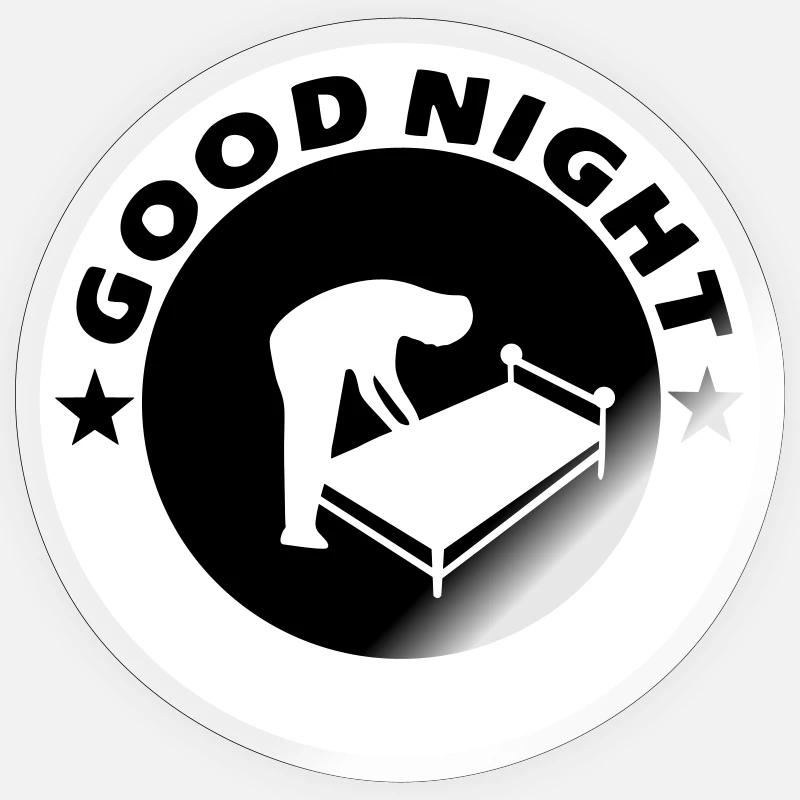 Good Night Good Night Sticker size S (10 x 10 cm)