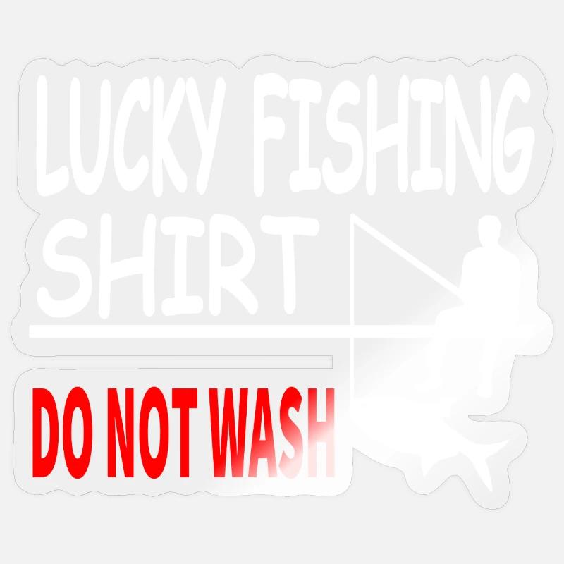 Angling - Sticker size S (10 x 10 cm) - transparent glossy