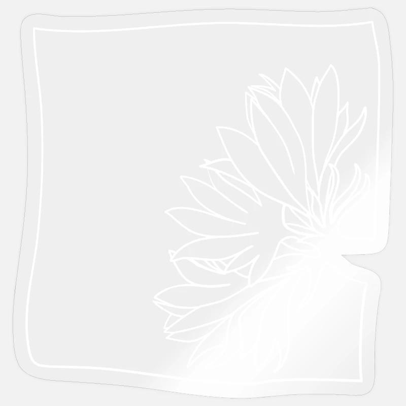 Cornflower minimalist Sticker size S (10 x 10 cm)