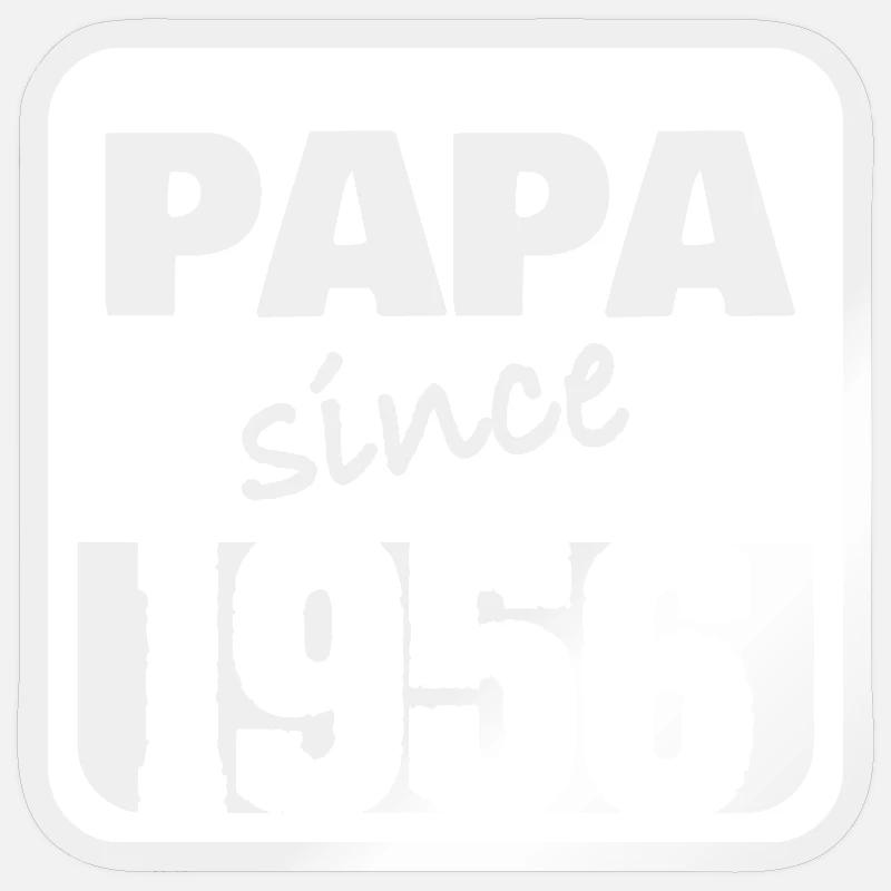 1956 - Sticker Größe S (10 x 10 cm) - Transparent glänzend